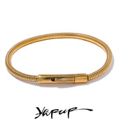 Yhpup 316 nerūdijančio plieno grandinės apyrankės apyrankės 18K PVD dengtos vandeniui atsparios madingos kasdienės papuošalų aksesuarų dovana