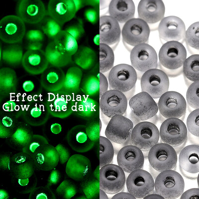 600 bucăți 3mm margele de semințe de sticlă luminoase care strălucesc în întuneric margele distanțare libere pentru bijuterii DIY marcare colier accesorii brățări