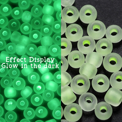 600 bucăți 3mm margele de semințe de sticlă luminoase care strălucesc în întuneric margele distanțare libere pentru bijuterii DIY marcare colier accesorii brățări