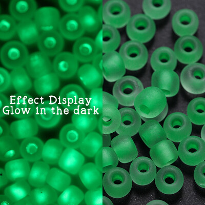 600 bucăți 3mm margele de semințe de sticlă luminoase care strălucesc în întuneric margele distanțare libere pentru bijuterii DIY marcare colier accesorii brățări