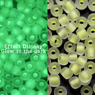 600 bucăți 3mm margele de semințe de sticlă luminoase care strălucesc în întuneric margele distanțare libere pentru bijuterii DIY marcare colier accesorii brățări