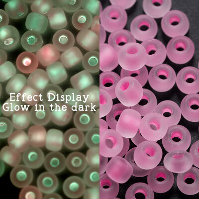 600 bucăți 3mm margele de semințe de sticlă luminoase care strălucesc în întuneric margele distanțare libere pentru bijuterii DIY marcare colier accesorii brățări