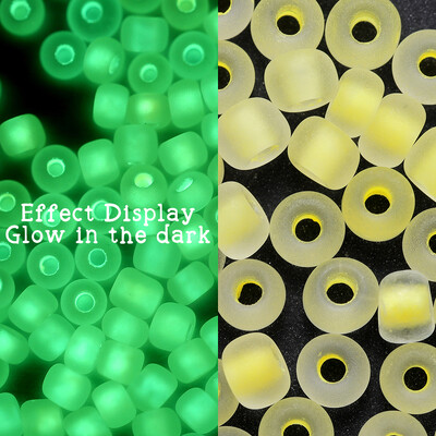 600 bucăți 3mm margele de semințe de sticlă luminoase care strălucesc în întuneric margele distanțare libere pentru bijuterii DIY marcare colier accesorii brățări