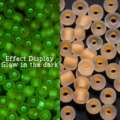 600 bucăți 3mm margele de semințe de sticlă luminoase care strălucesc în întuneric margele distanțare libere pentru bijuterii DIY marcare colier accesorii brățări