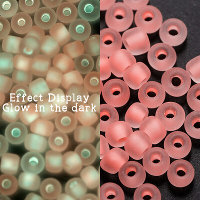600 bucăți 3mm margele de semințe de sticlă luminoase care strălucesc în întuneric margele distanțare libere pentru bijuterii DIY marcare colier accesorii brățări