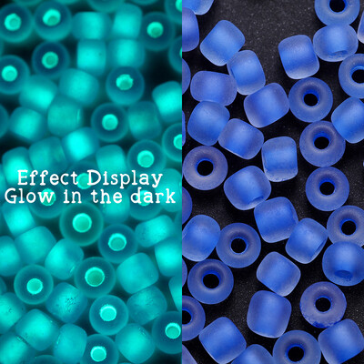 600 bucăți 3mm margele de semințe de sticlă luminoase care strălucesc în întuneric margele distanțare libere pentru bijuterii DIY marcare colier accesorii brățări