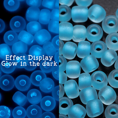600 bucăți 3mm margele de semințe de sticlă luminoase care strălucesc în întuneric margele distanțare libere pentru bijuterii DIY marcare colier accesorii brățări