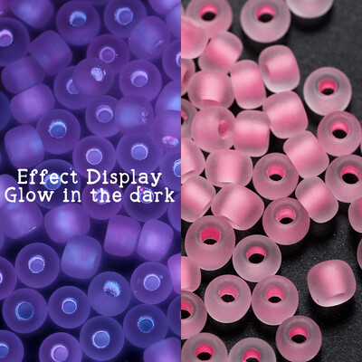 600 bucăți 3mm margele de semințe de sticlă luminoase care strălucesc în întuneric margele distanțare libere pentru bijuterii DIY marcare colier accesorii brățări