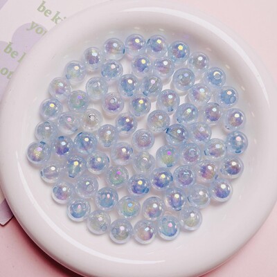 10 vnt. Aukštos kokybės skaidrūs blizgučiai AB spalvos akrilo karoliukai pasidaryk pats, apyrankės karoliai papuošalai idėjų kūrimas