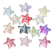 10 τμχ Πολύχρωμες γυάλινες χάντρες αστερίας Αστέρι Τσέχικα γυάλινα Χαλαρά διαχωριστικά για DIY Βραχιόλι Τηλεφωνική αλυσίδα Αξεσουάρ κατασκευής κοσμημάτων