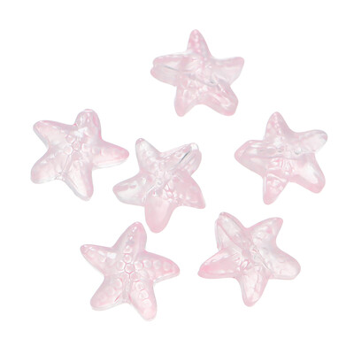 10 τμχ Πολύχρωμες γυάλινες χάντρες αστερίας Αστέρι Τσέχικα γυάλινα Χαλαρά διαχωριστικά για DIY Βραχιόλι Τηλεφωνική αλυσίδα Αξεσουάρ κατασκευής κοσμημάτων