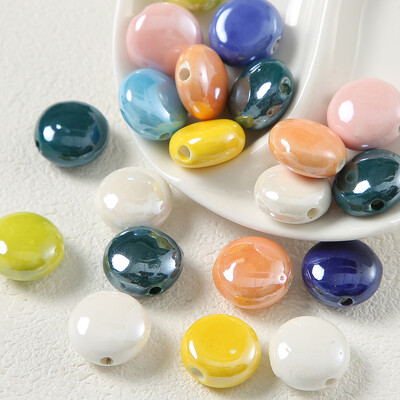 Mărgele în formă de stea de mare în formă de inimă de culori mixte, margele ceramice DIY, bijuterii lucrate manual