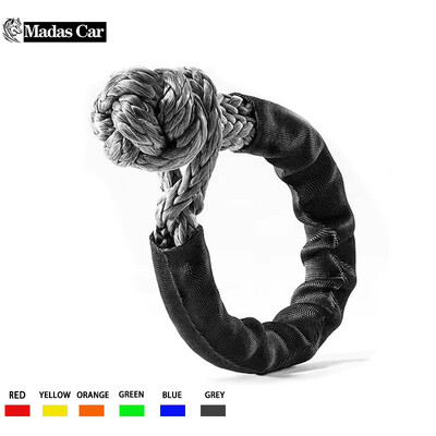 41000lbs Soft Shackle Synthetic Rope Heavy Duty Offroad 4X4 Tow Shackle Strap με προστατευτικό μανίκι για Jeep Truck SUV