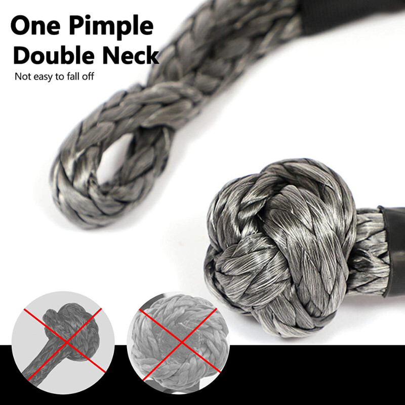 41000 lbs Mekani okov sintetičkog užeta Teška Offroad 4X4 traka za vuču sa zaštitnim rukavom za Jeep kamion SUV