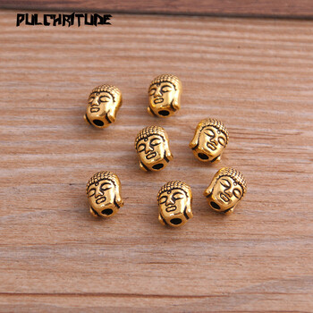 20 τμχ 7*7*9mm Τετράχρωμα Buddha Head Portr Bead Spacer Bead Charms For Diy Beaded βραχιόλια Κοσμήματα Χειροποίητα Κατασκευή