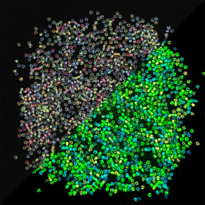 2 3 4 мм стъклени светещи мъниста, светещи през нощта Мъниста със семена Кръгли дистанционни мъниста за Направи си сам ръчно изработени аксесоари за изработка на бижута