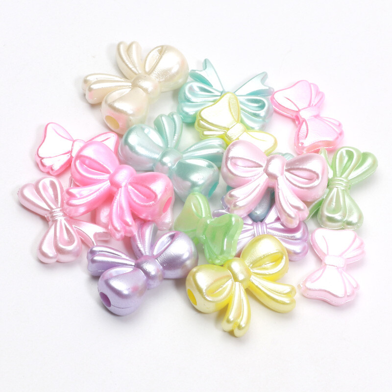 50 vnt Spalvingi Blizgantys Peteliškės Karoliukai Peteliškės tarpiklis Akrilo karoliukai papuošalams Gaminti pasidaryk pats Apyrankės Kaklo papuošalas Auskarai Rankdarbiai