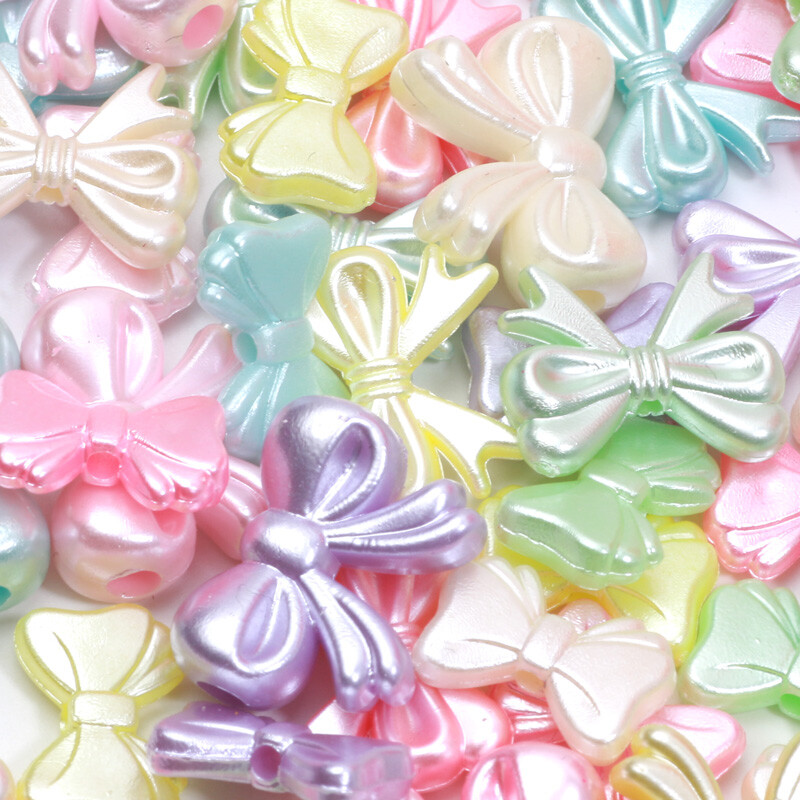 50 vnt Spalvingi Blizgantys Peteliškės Karoliukai Peteliškės tarpiklis Akrilo karoliukai papuošalams Gaminti pasidaryk pats Apyrankės Kaklo papuošalas Auskarai Rankdarbiai