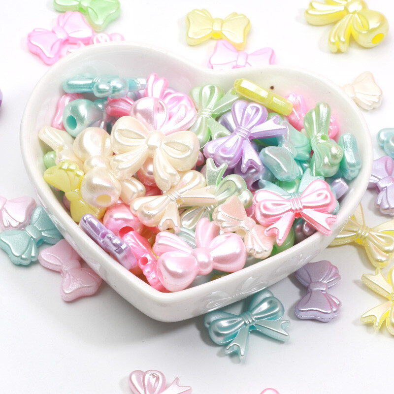 50 vnt Spalvingi Blizgantys Peteliškės Karoliukai Peteliškės tarpiklis Akrilo karoliukai papuošalams Gaminti pasidaryk pats Apyrankės Kaklo papuošalas Auskarai Rankdarbiai