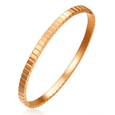 VQYSKO Accesorii pentru brățări geometrice cu zirconi, personalizate, simple, versatile, din oțel din titan, brățară de mână, bijuterii pentru femei