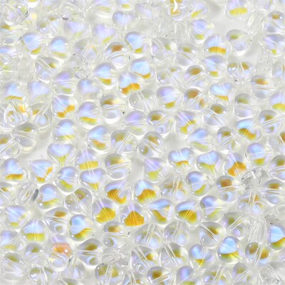 20/50 kom šarene zvjezdane perle u obliku srca staklene labave razmaknice za DIY naušnice ogrlice izrada nakita dodaci za ukosnice