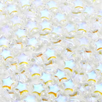 20/50 kom šarene zvjezdane perle u obliku srca staklene labave razmaknice za DIY naušnice ogrlice izrada nakita dodaci za ukosnice