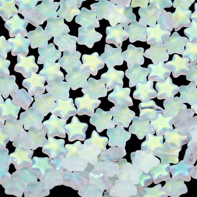 20/50 kom šarene zvjezdane perle u obliku srca staklene labave razmaknice za DIY naušnice ogrlice izrada nakita dodaci za ukosnice