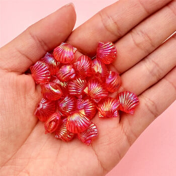 20 τμχ Ocean Style Shell Acrylic AB Color Beads Loose μενταγιόν Κοσμήματα DIY Χειροποίητα αξεσουάρ