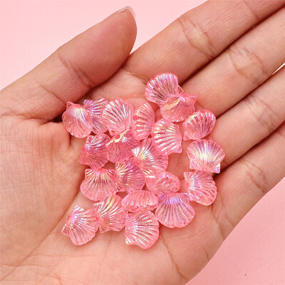 20db Ocean Style Shell akril AB színes gyöngyök laza medál ékszer barkács nyaklánc kézzel készített kiegészítők