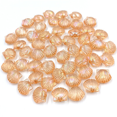 20db Ocean Style Shell akril AB színes gyöngyök laza medál ékszer barkács nyaklánc kézzel készített kiegészítők