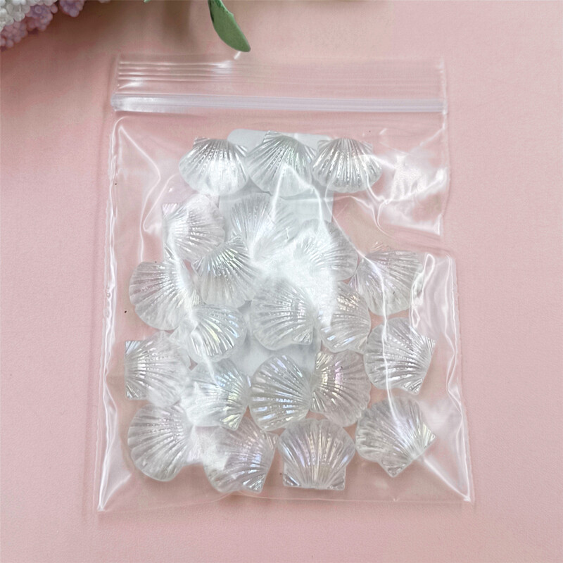 20db Ocean Style Shell akril AB színes gyöngyök laza medál ékszer barkács nyaklánc kézzel készített kiegészítők