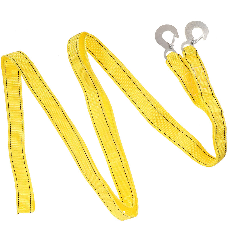 Automobilio vilkimo lyno diržo atkūrimo grandinės sustorėjusio nailono sunkvežimio tempimas lauke vilkimui