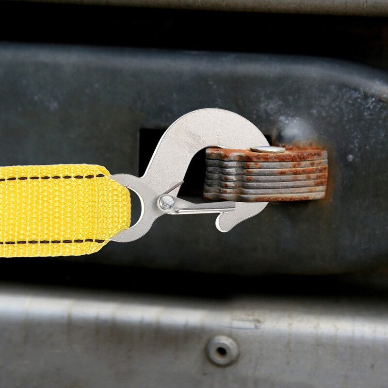 Automobilio vilkimo lyno diržo atkūrimo grandinės sustorėjusio nailono sunkvežimio tempimas lauke vilkimui