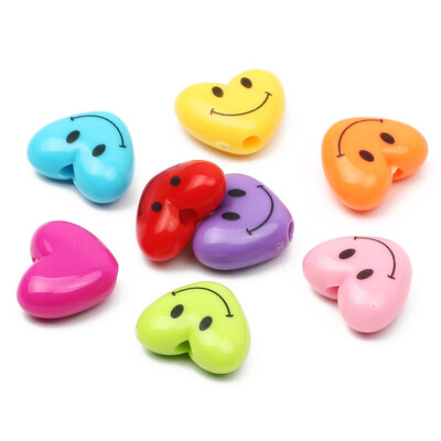 20/40/60/80 buc. Mărgele colorate din rășină, zâmbitoare, mărgele distanțatoare libere pentru realizarea de bijuterii, cercei, coliere, brățări, accesorii