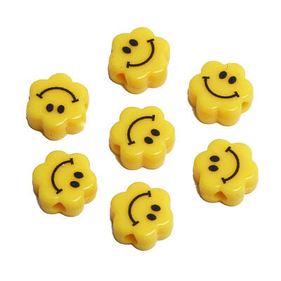 20/40/60/80 buc. Mărgele colorate din rășină, zâmbitoare, mărgele distanțatoare libere pentru realizarea de bijuterii, cercei, coliere, brățări, accesorii