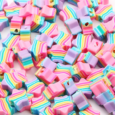 20/50/100 kom. Slatke perle u obliku srca Dugine perle od polimerske gline Perle od gline za odstojnike za izradu nakita Diy Narukvice Naušnice Dodaci