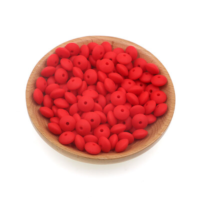 20 buc/lot 12mm margele de silicon de linte margele de distanțare libere de calitate alimentară DIY suzetă colier cu lanț de mărgele din silicon de abac