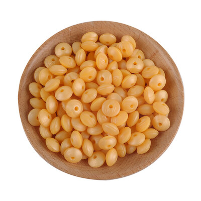 20 buc/lot 12mm margele de silicon de linte margele de distanțare libere de calitate alimentară DIY suzetă colier cu lanț de mărgele din silicon de abac