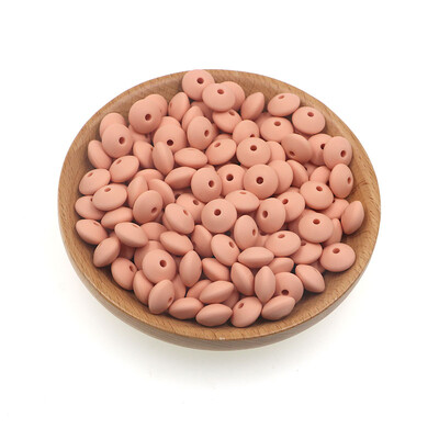 20 buc/lot 12mm margele de silicon de linte margele de distanțare libere de calitate alimentară DIY suzetă colier cu lanț de mărgele din silicon de abac