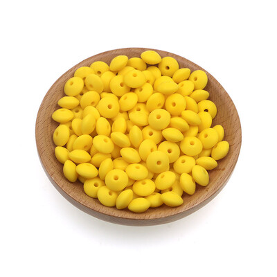 20 buc/lot 12mm margele de silicon de linte margele de distanțare libere de calitate alimentară DIY suzetă colier cu lanț de mărgele din silicon de abac