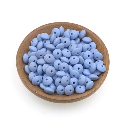 20 buc/lot 12mm margele de silicon de linte margele de distanțare libere de calitate alimentară DIY suzetă colier cu lanț de mărgele din silicon de abac