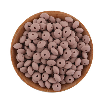 20 buc/lot 12mm margele de silicon de linte margele de distanțare libere de calitate alimentară DIY suzetă colier cu lanț de mărgele din silicon de abac