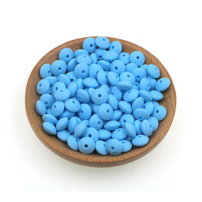 20 buc/lot 12mm margele de silicon de linte margele de distanțare libere de calitate alimentară DIY suzetă colier cu lanț de mărgele din silicon de abac