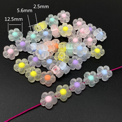 20 db Matt hatású Szív Akril Gyöngyök Csillag alakú Bájok Karkötő Nyaklánc Ékszerkészítéshez Barkács kiegészítők #ZZ04