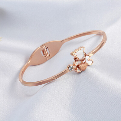 Brățară Ursă Simplă Pentru Femei Brățări din oțel inoxidabil 2023 Accesoriu Bijuterii Moda