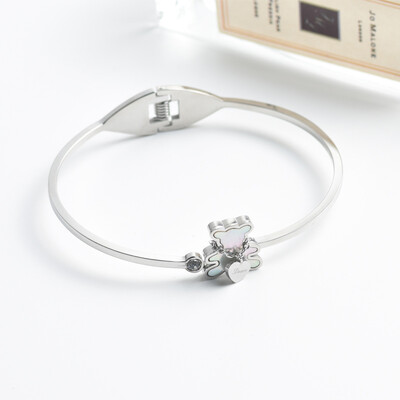 Brățară Ursă Simplă Pentru Femei Brățări din oțel inoxidabil 2023 Accesoriu Bijuterii Moda