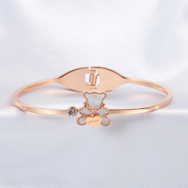 Brățară Ursă Simplă Pentru Femei Brățări din oțel inoxidabil 2023 Accesoriu Bijuterii Moda