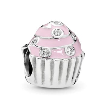 Νέο ασημί χρώμα Coffee Cup Cake Chili Cross Love Dolphin Dangle μενταγιόν Diy χάντρες Fit for Pandora Charms Βραχιόλια Γυναικείο δώρο