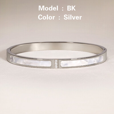 Brățară clasică cu design de culoare aurie, rezistentă la apă, din oțel inoxidabil, marcă de lux, brățări strălucitoare din zircon pentru femei, cadou, bijuterii