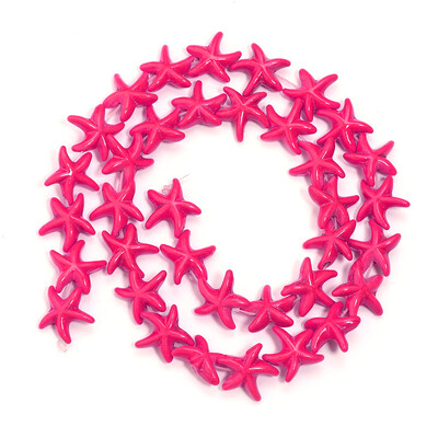 1 șuviță 14x14mm stea de mare turcoaz margele din piatră naturală margele libere pentru realizarea de bijuterii bricolaj brățări colier accesorii